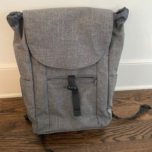 Grey laptop backpack